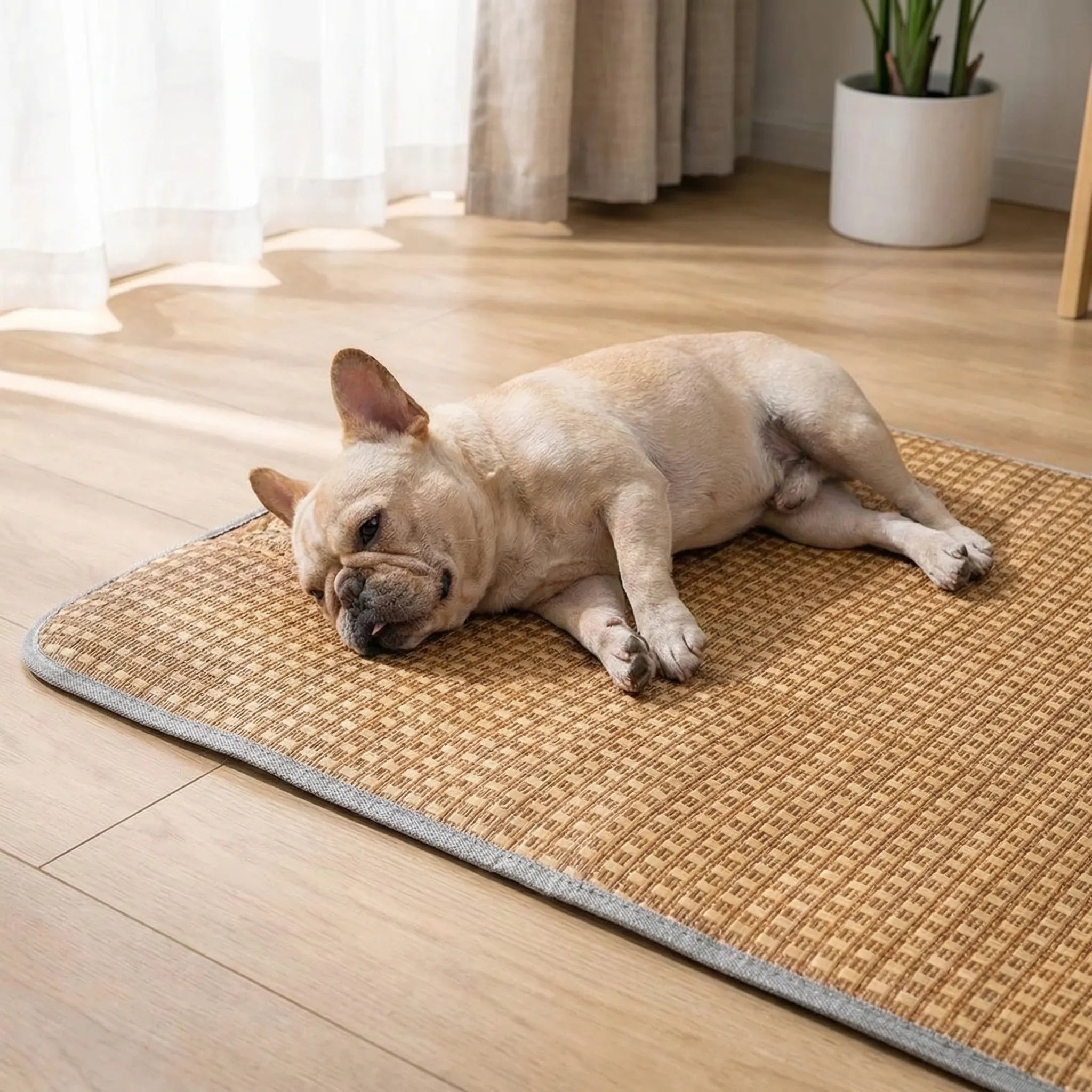 Kühlmatte für Haustiere, gewebt, atmungsaktiv, für Hunde und Katzen