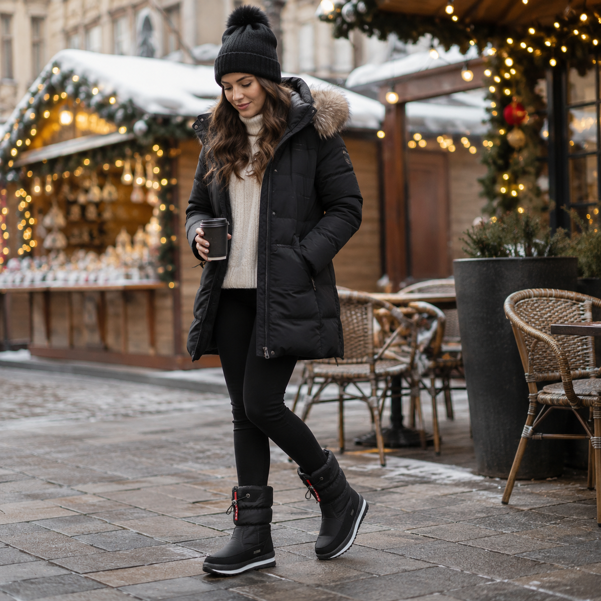 Nordspur | Frozelle Mittelhoch Isolierte Winterstiefel