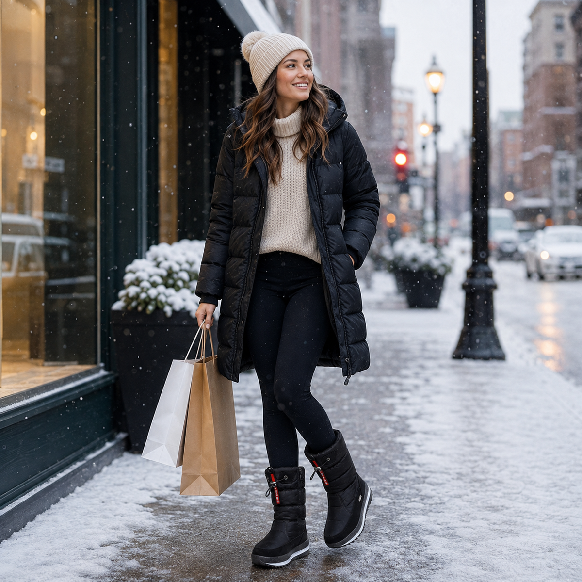 Nordspur | Frozelle Mittelhoch Isolierte Winterstiefel