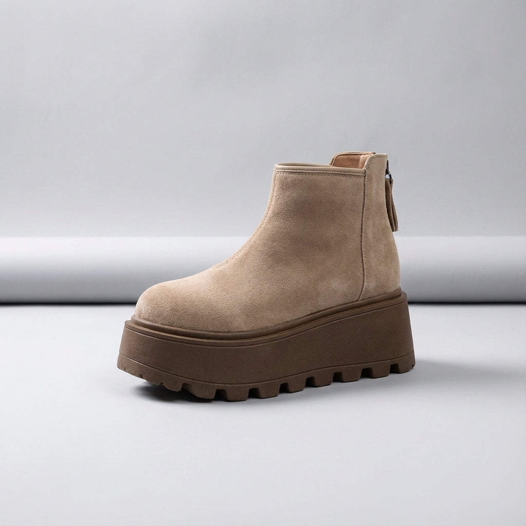 Damen-Knöchelstiefel Winter Plattform rutschfeste Sohle