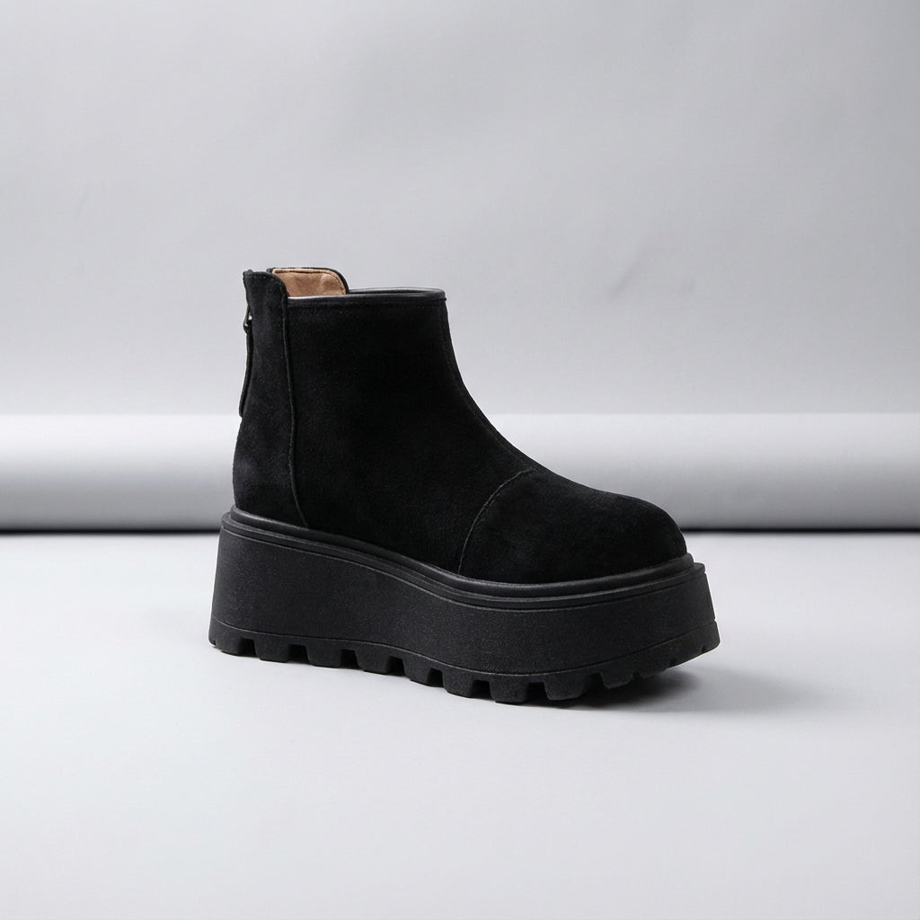 Damen-Knöchelstiefel Winter Plattform rutschfeste Sohle
