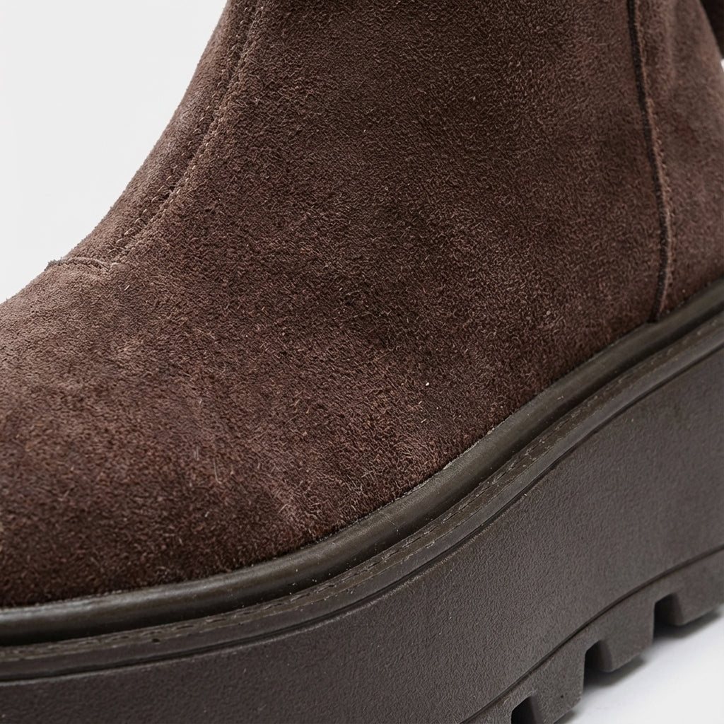 Damen-Knöchelstiefel Winter Plattform rutschfeste Sohle