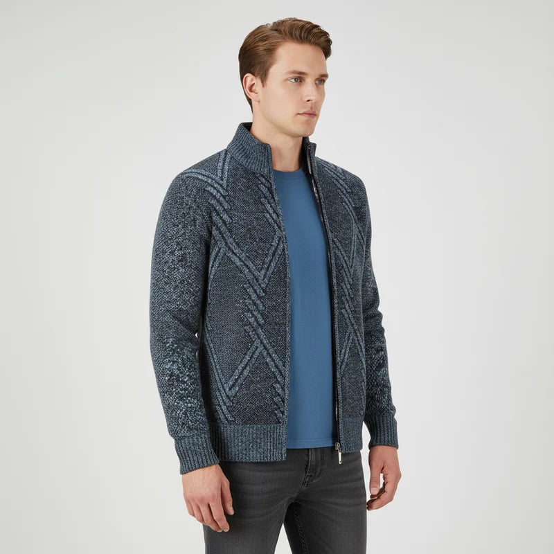 Nordspur | Strickcardigan mit durchgehendem Reißverschluss