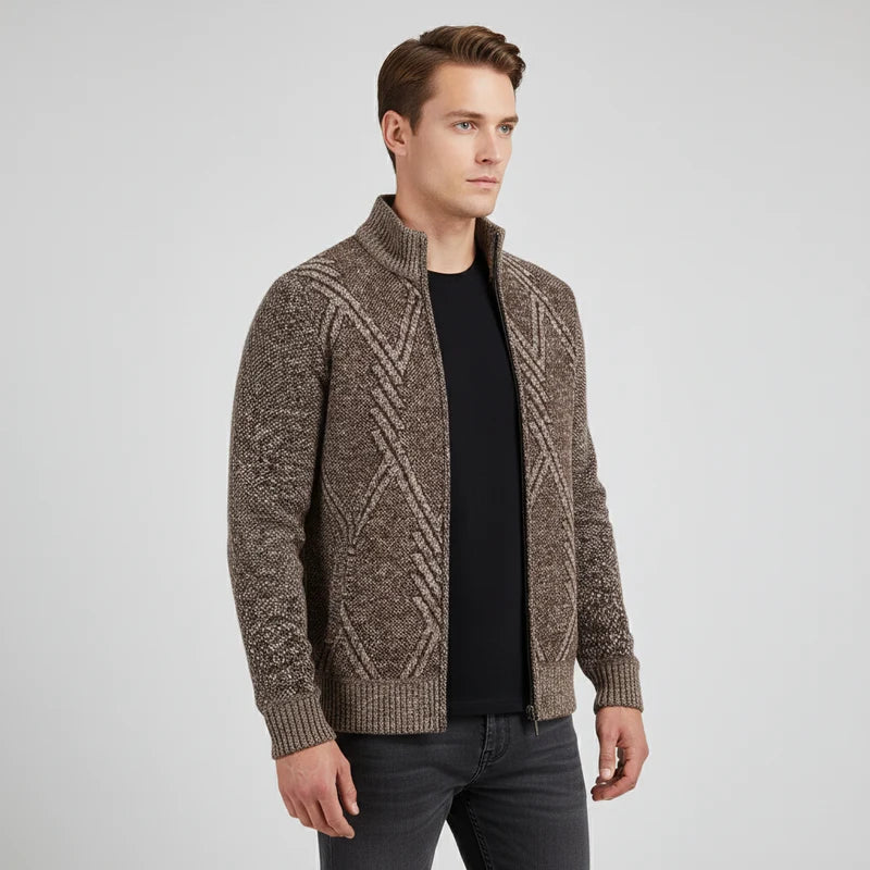 Nordspur | Strickcardigan mit durchgehendem Reißverschluss