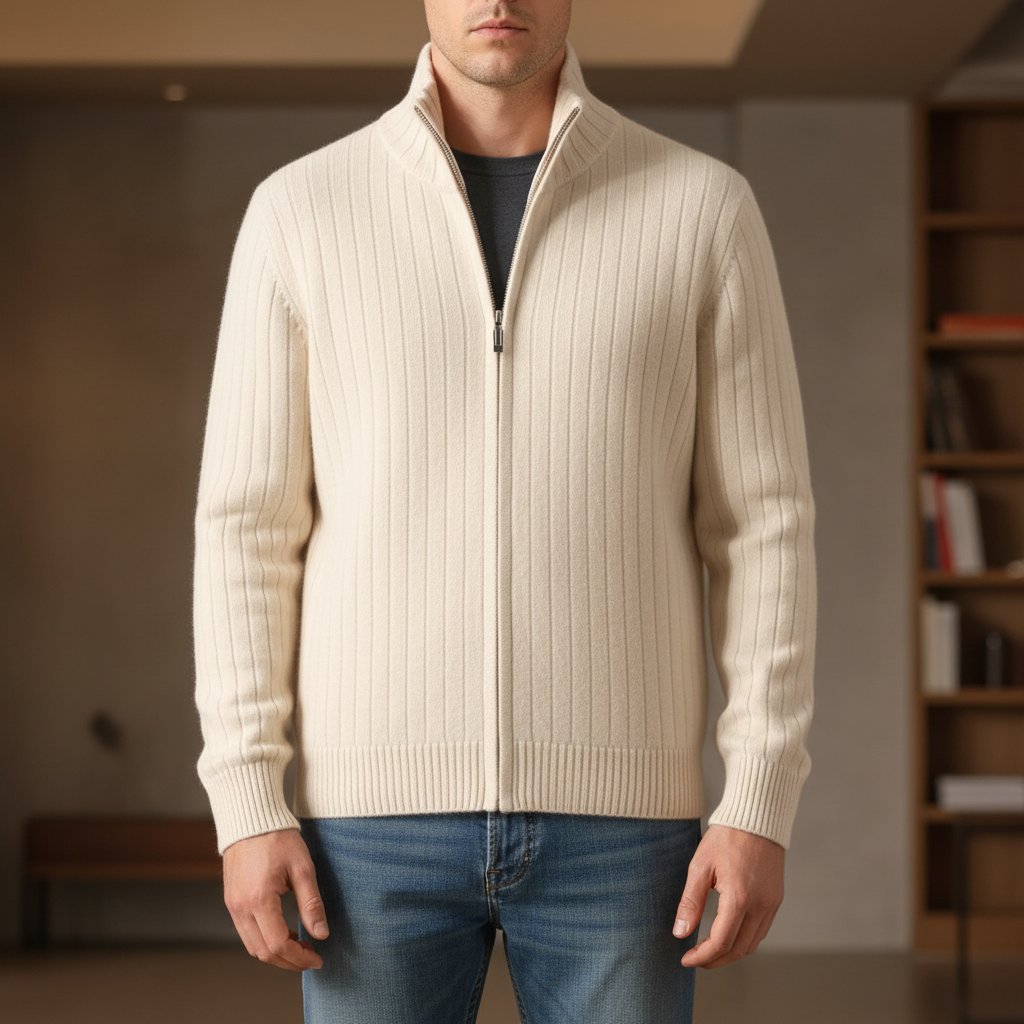 Nordspur | Full Zip Merino Wool Cardigan