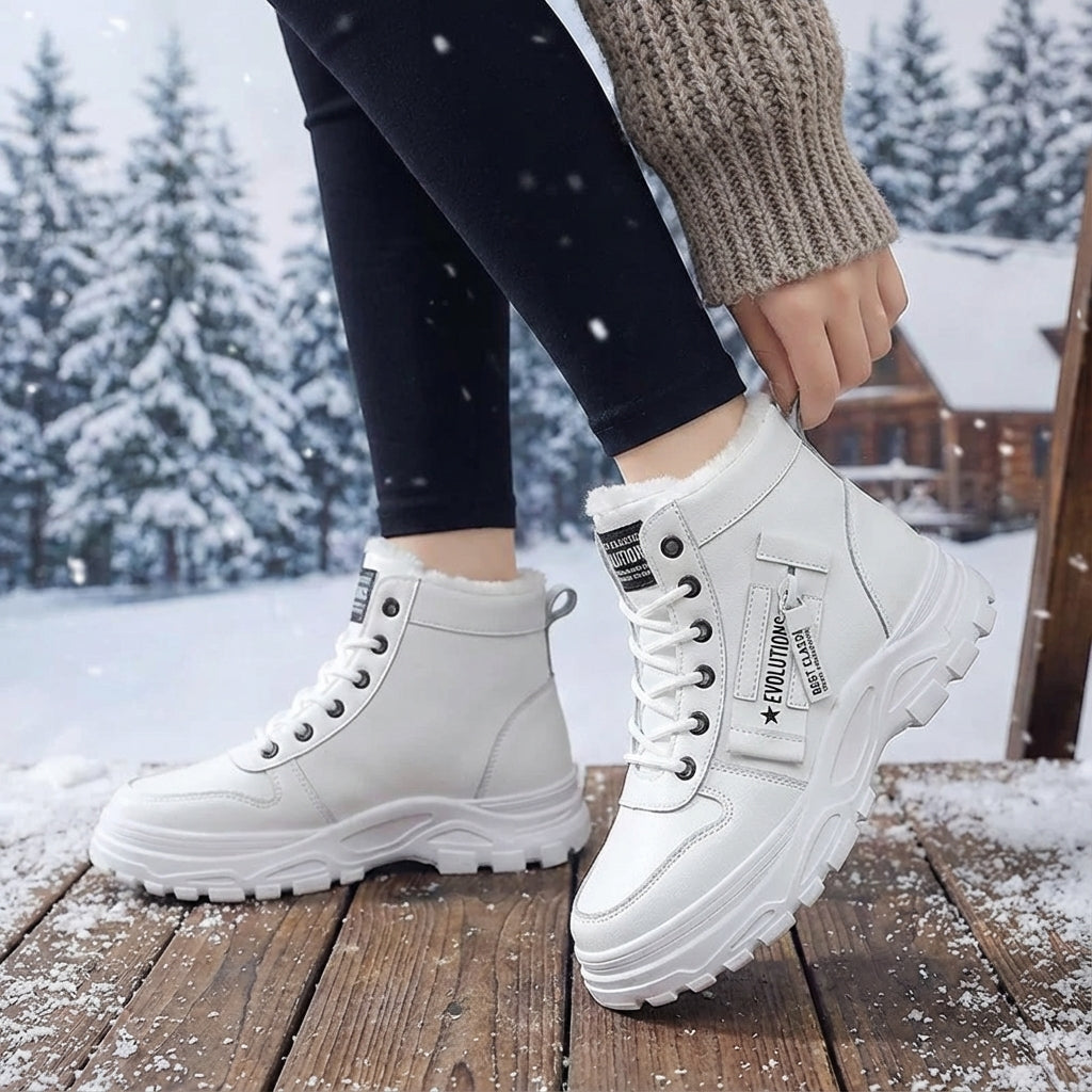 Knöchelhohe Winterstiefel mit isolierter Auskleidung und rutschfester Sohle