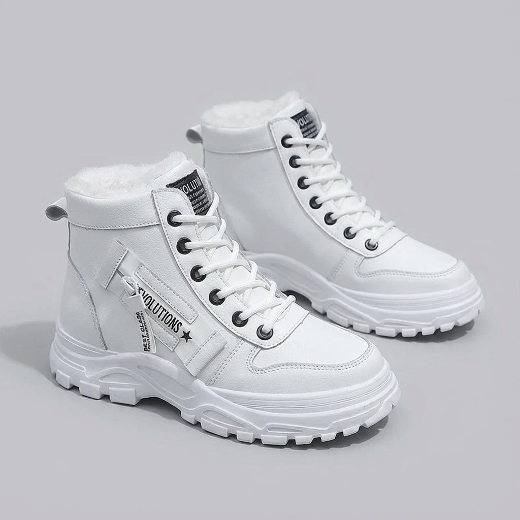Knöchelhohe Winterstiefel mit isolierter Auskleidung und rutschfester Sohle
