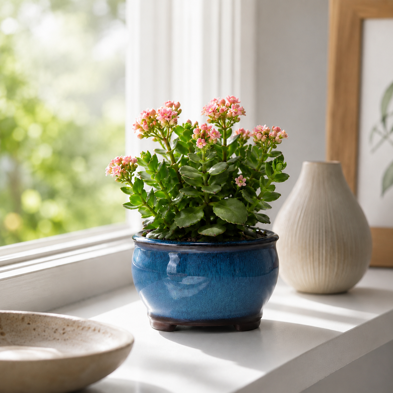 Nordspur | Glazwyn Runder glasierter Blumenkübel