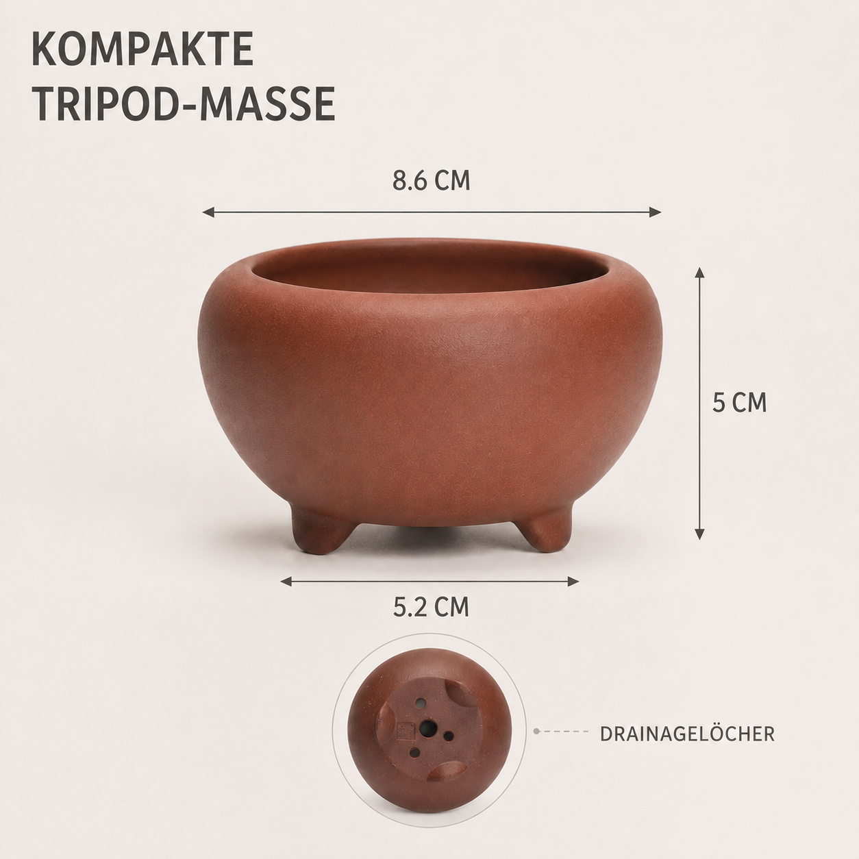 Nordspur | Glazwyn Runder glasierter Blumenkübel