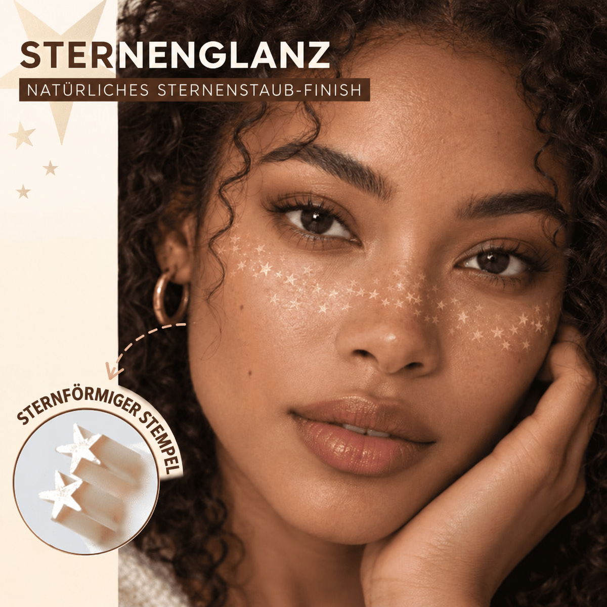Nordspur | Glitzer-Stern Make-up-Stempel