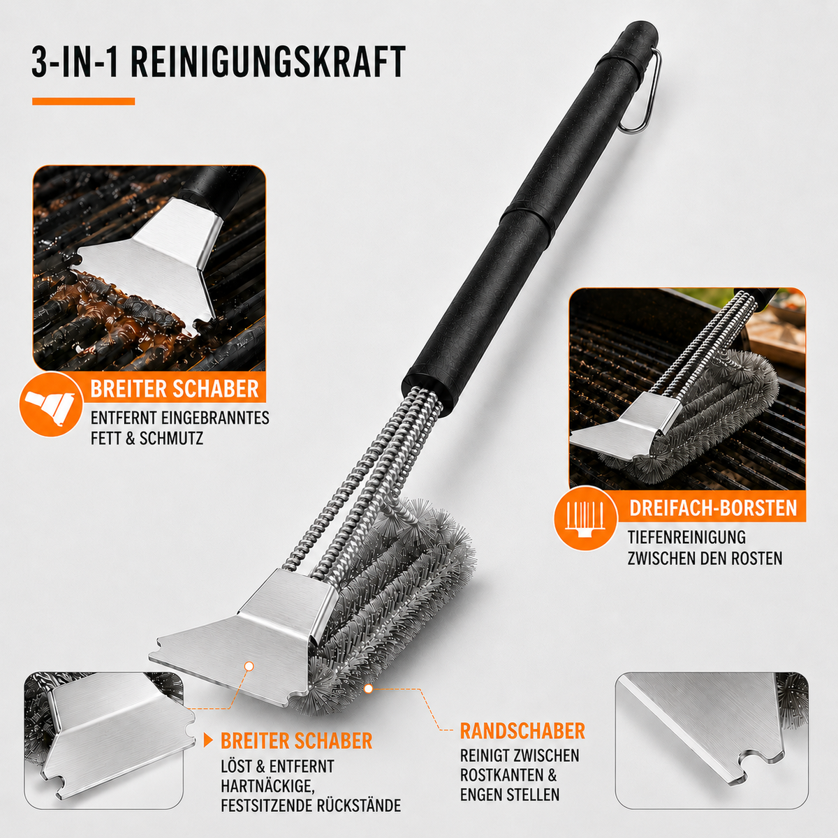 Nordspur | Grilloq Outdoor-Grillbürste