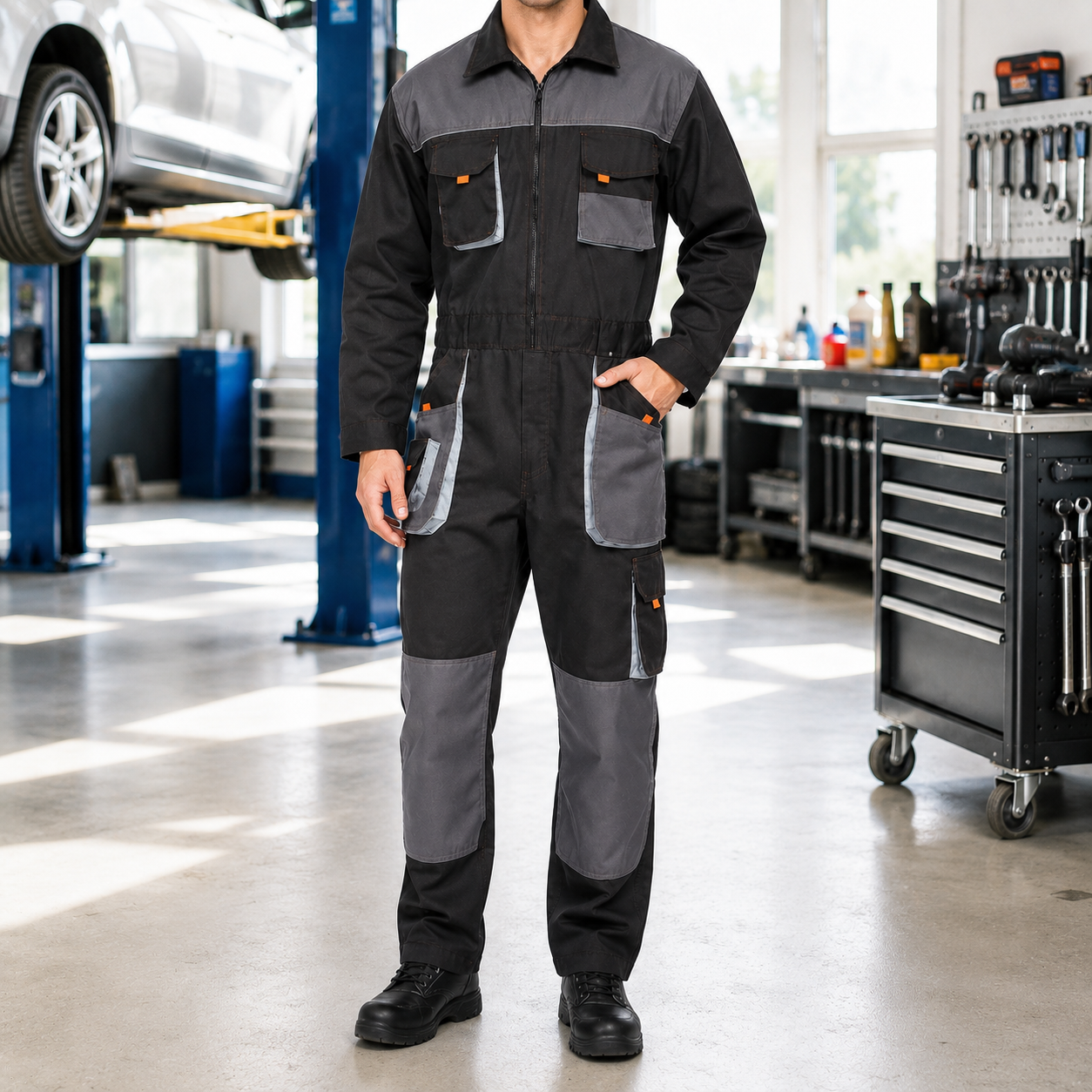 Nordspur | Gruvtek Multi-Pocket-Latzhosen-Arbeitsanzug