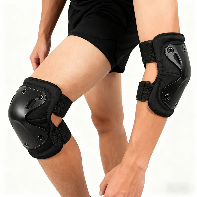Knie- und Ellbogenschützer mit Hartschale für Outdoor-Sport