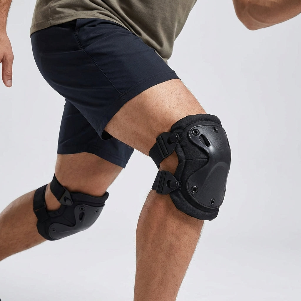 Knie- und Ellbogenschützer mit Hartschale für Outdoor-Sport