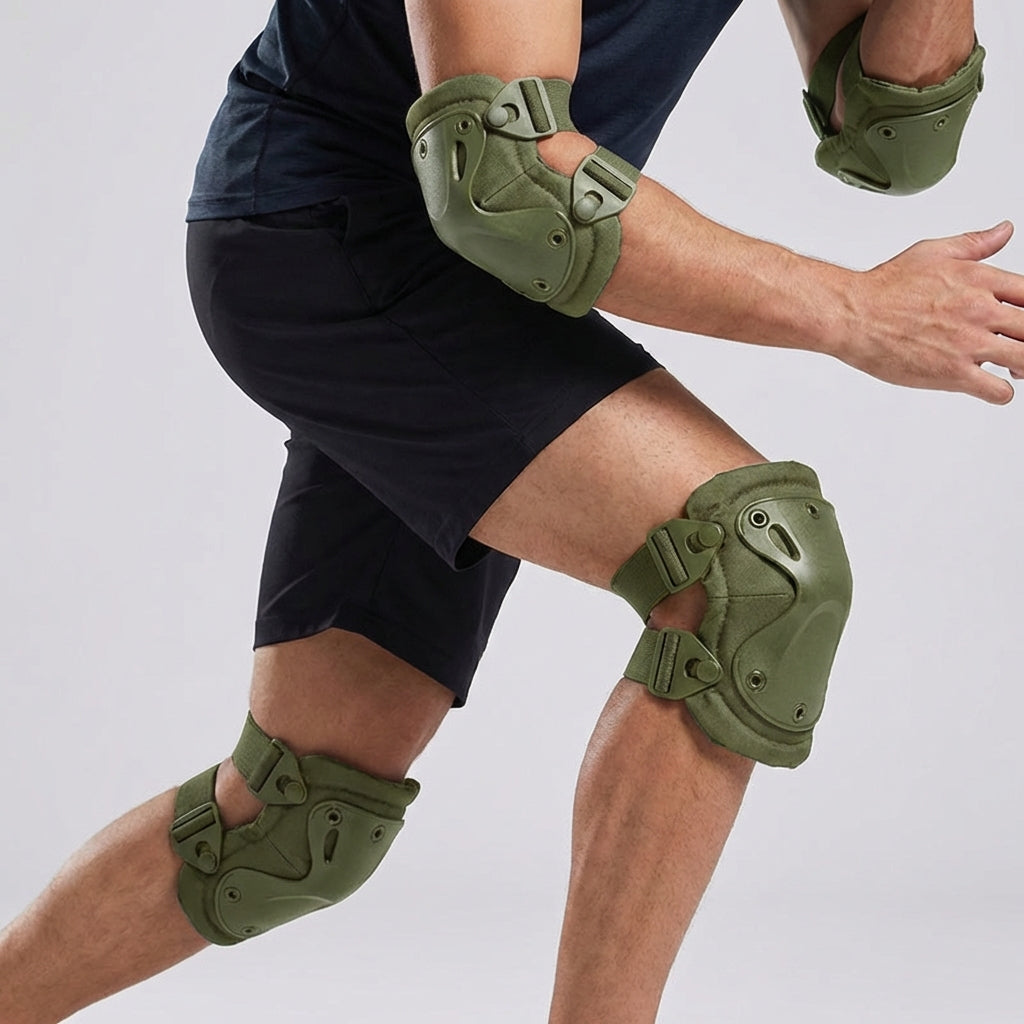 Knie- und Ellbogenschützer mit Hartschale für Outdoor-Sport