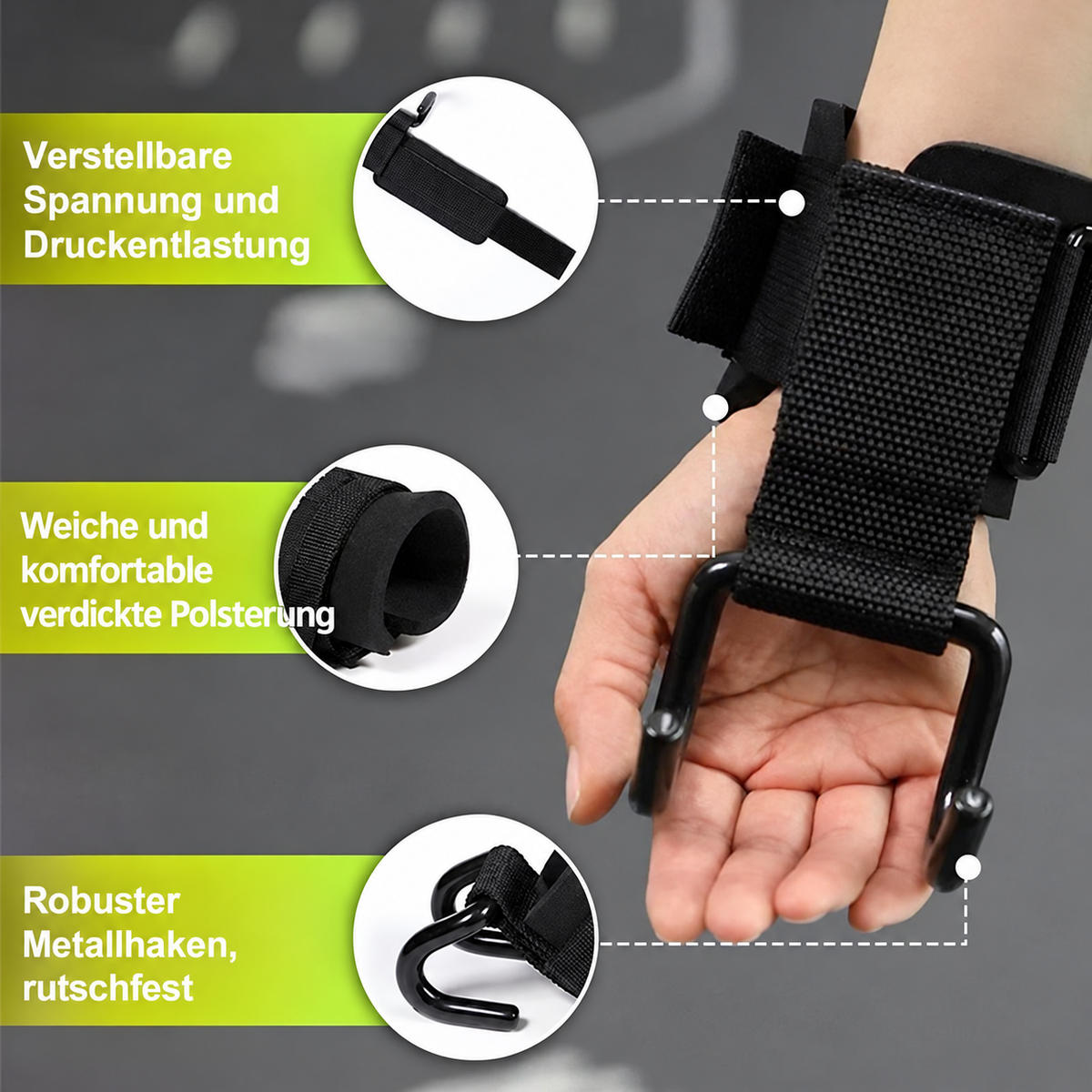 Nordspur | Handgelenkstütze Grifffhaken Haken-Trainer