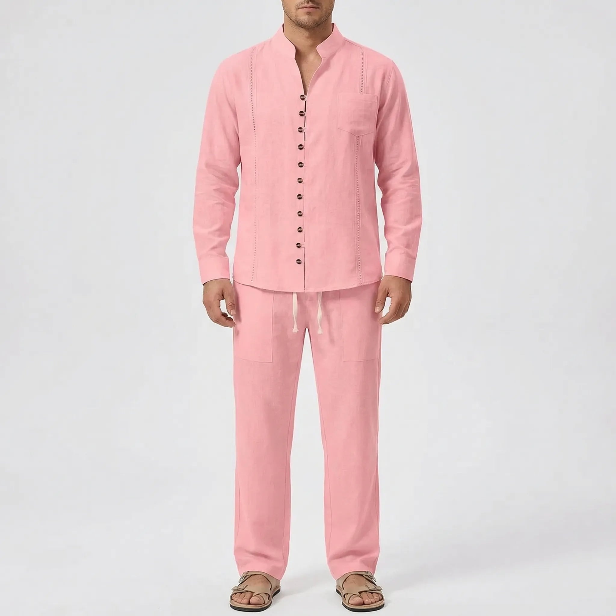 Herren Hemd- und Hosenset kubanischer Stil Strand Freizeit