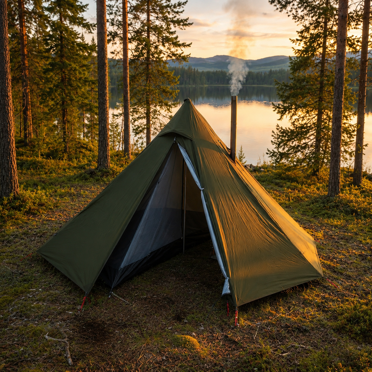Nordspur | HearthPeak Ein-Personen-Pyramidenzelt