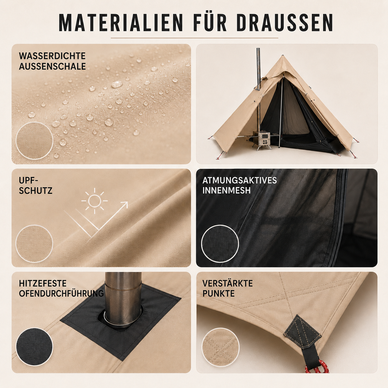 Nordspur | HearthPeak Ein-Personen-Pyramidenzelt