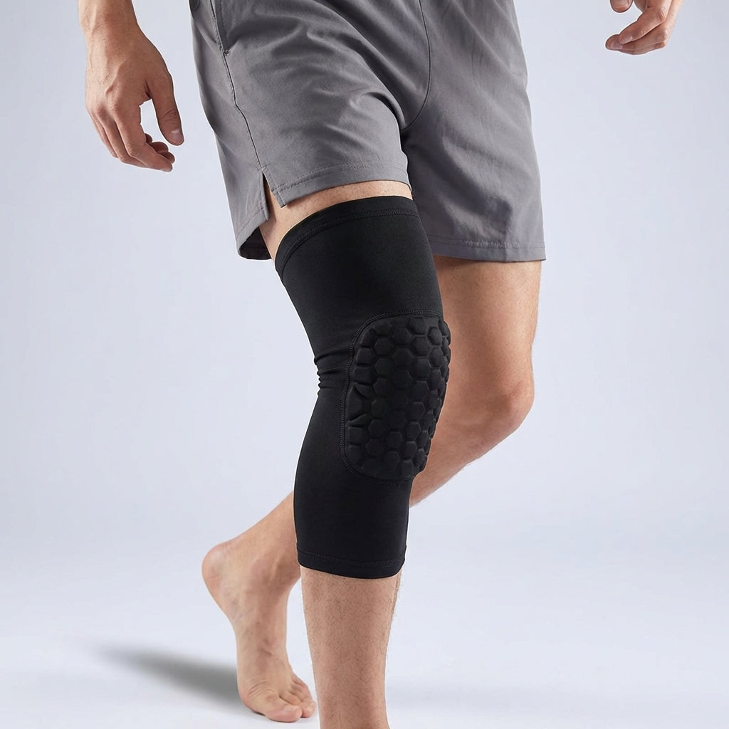 Waben-Kniebandage für Sport und Schutz, gepolstert
