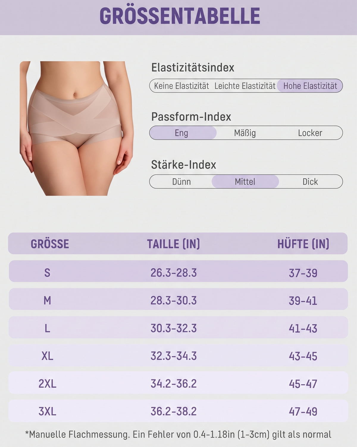 Nordspur | High-Waist Cross Compression Formende Panties (6er Pack)