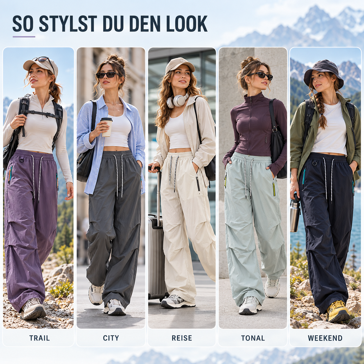 Nordspur | HikeStride Weit Geschnittene Wanderhose