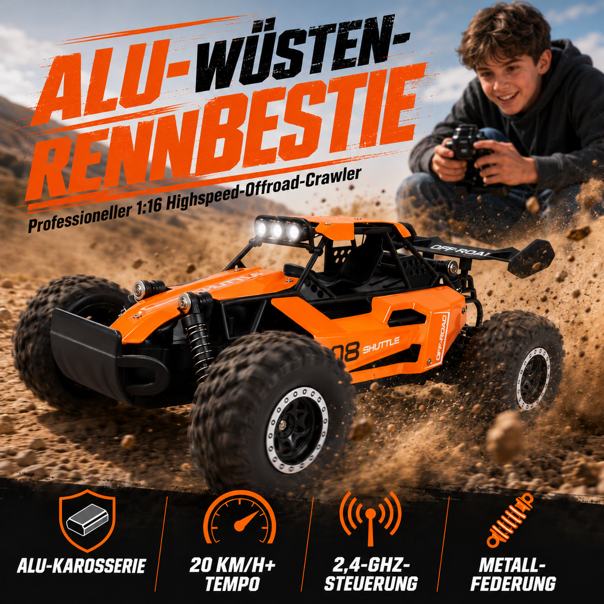 Nordspur | Hochgeschwindigkeits-RC-Geländewagen