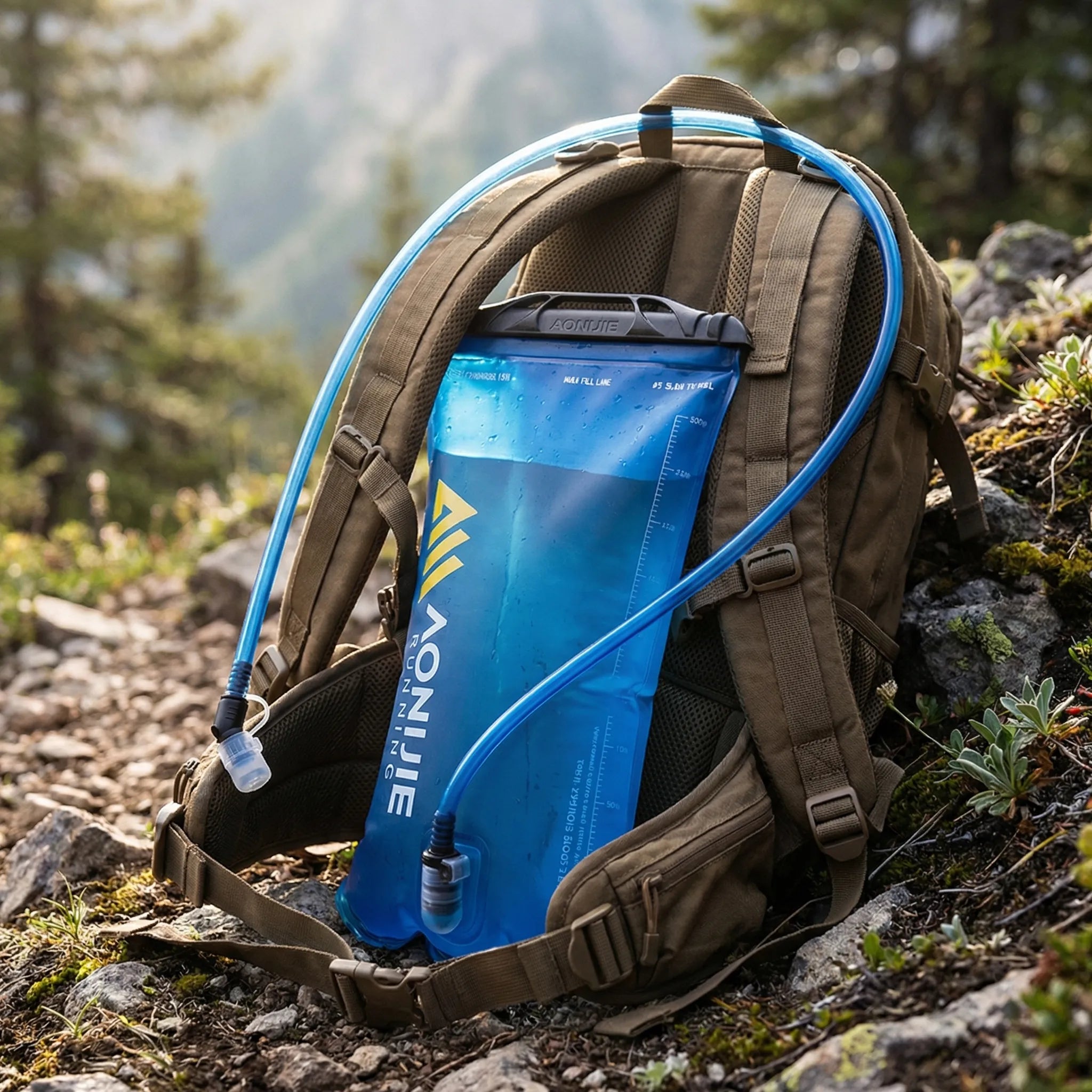 Trinkbehälter BPA-frei flexible breite Öffnung Trinkschlauch Wandern