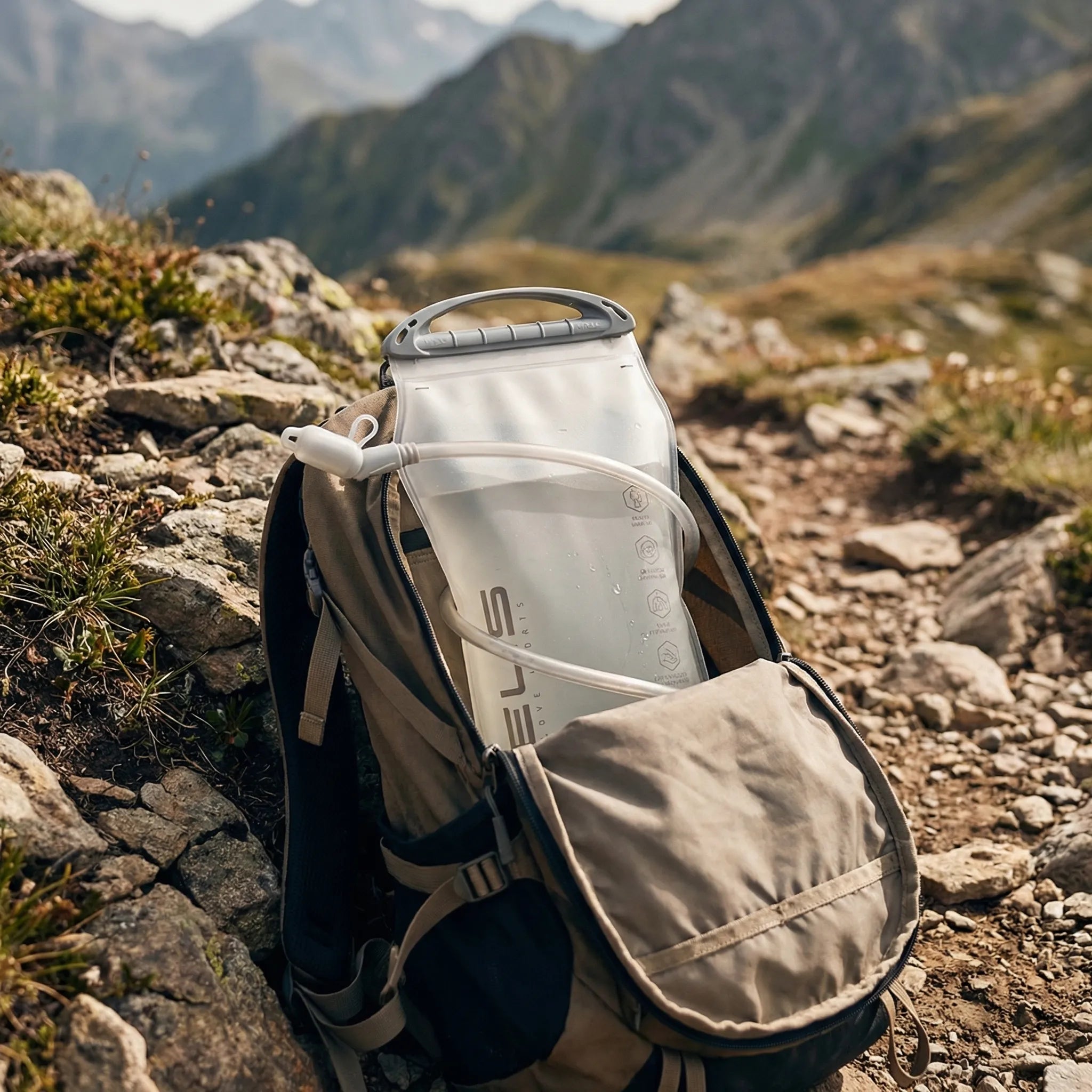 Wasserspeicher faltbar auslaufsicher für Wandern und Trailrunning