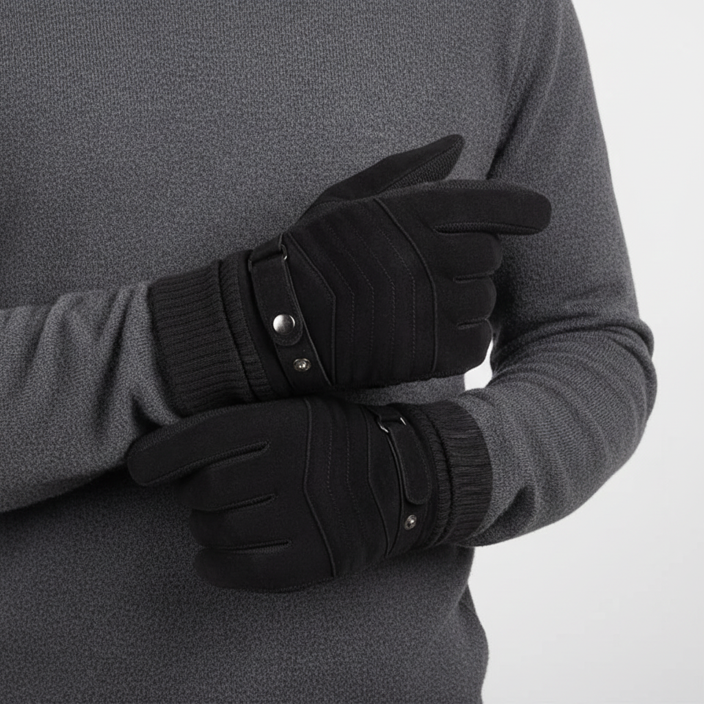 Winterhandschuhe mit Fleecepolsterung rutschfest winddicht