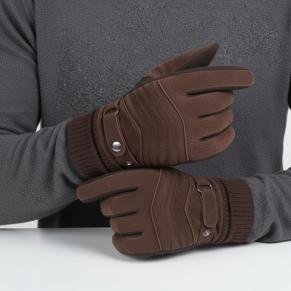 Winterhandschuhe mit Fleecepolsterung rutschfest winddicht