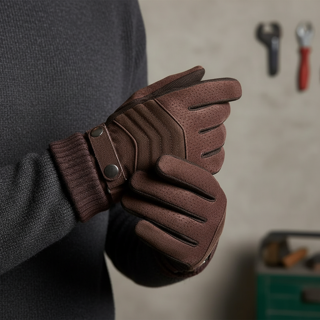 Winterhandschuhe mit Fleecepolsterung rutschfest winddicht
