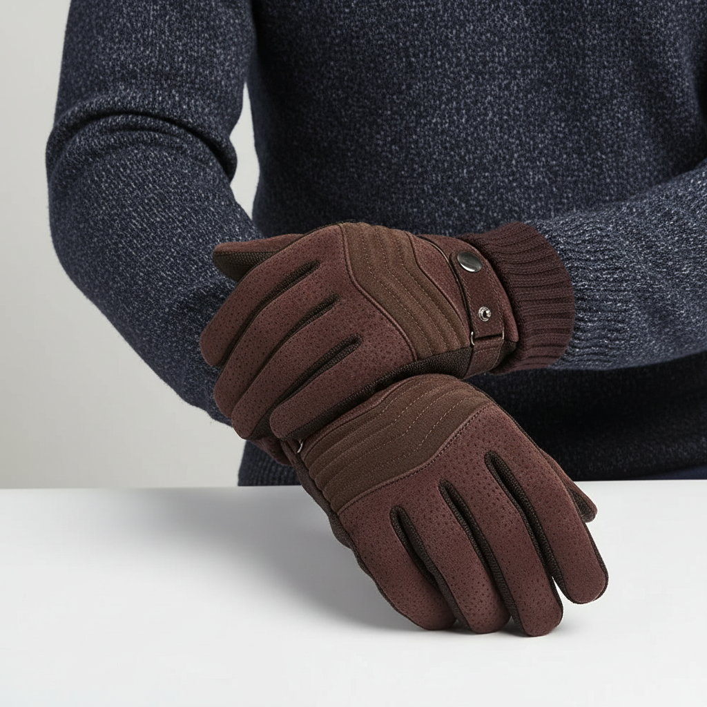 Winterhandschuhe mit Fleecepolsterung rutschfest winddicht