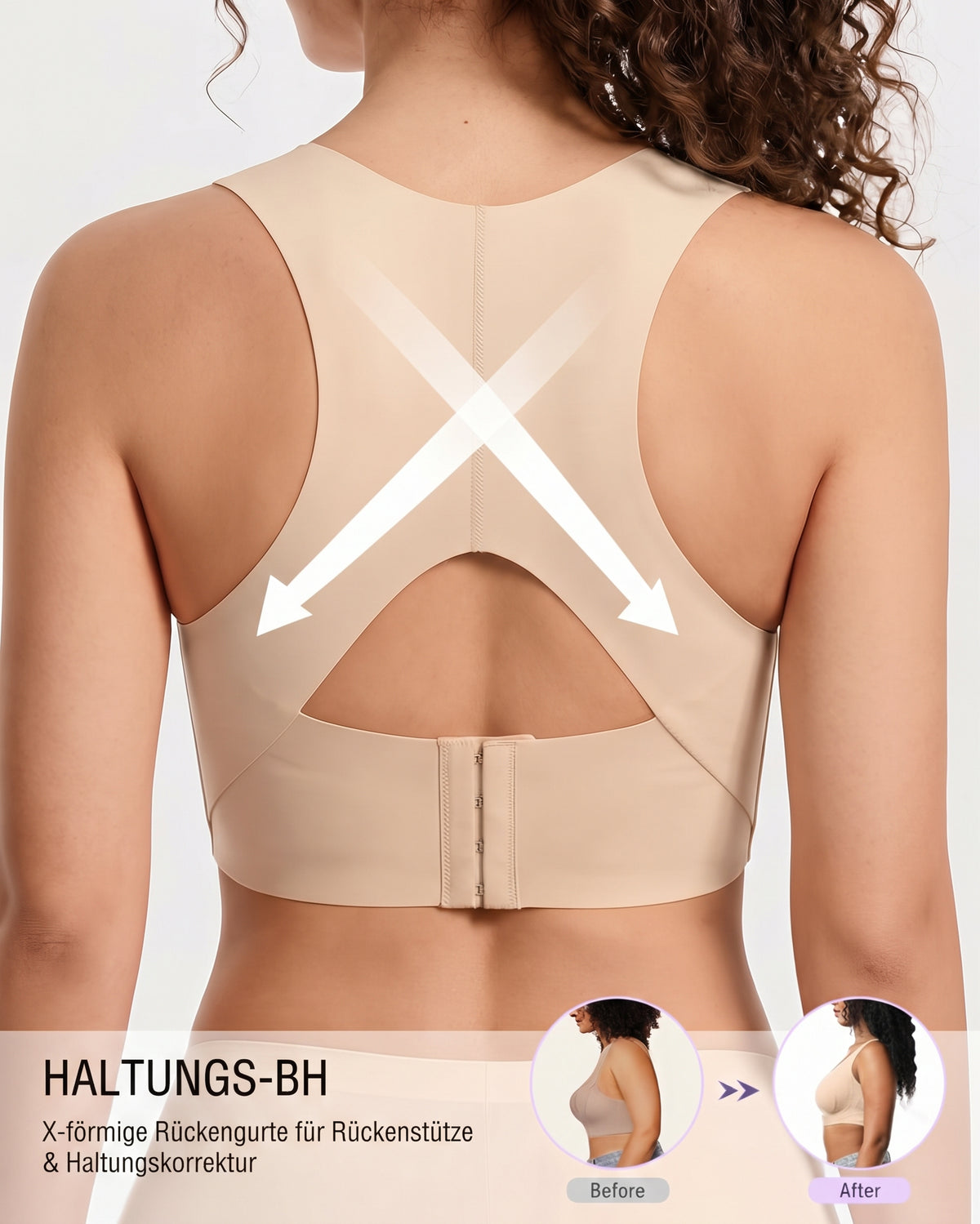 Nordspur | Kabelloser Sport-BH mit Haltungsunterstützung