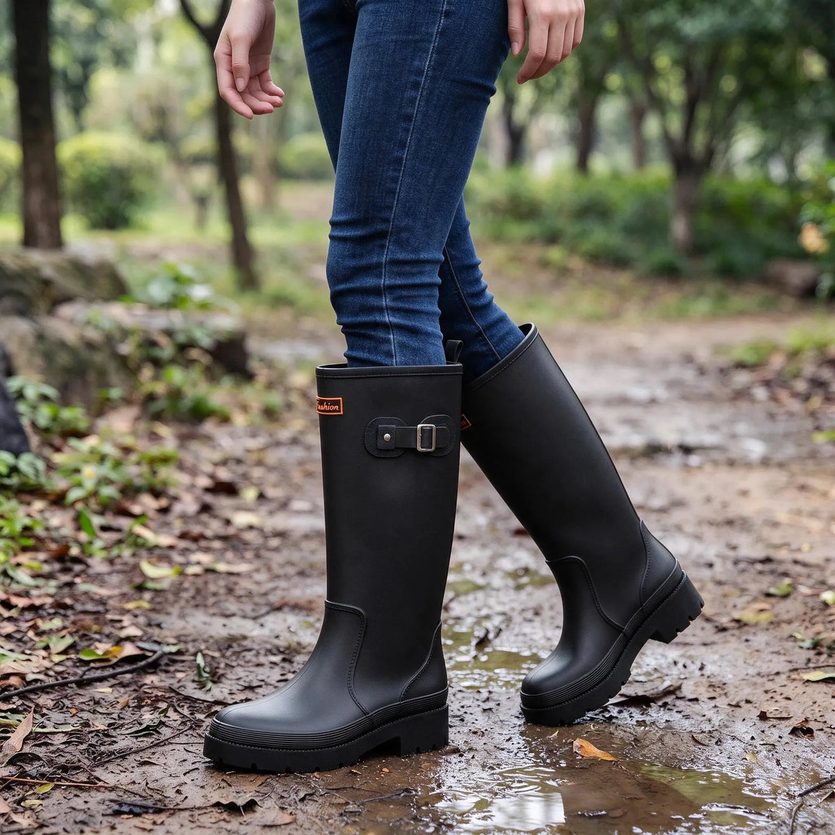 Nordspur | Kavelo Hohe Regenstiefel Mit Schnalle