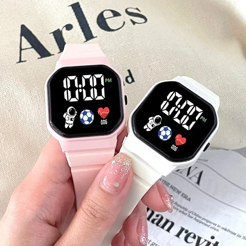 Digitale Kinderuhr LED Silikonarmband wasserdicht