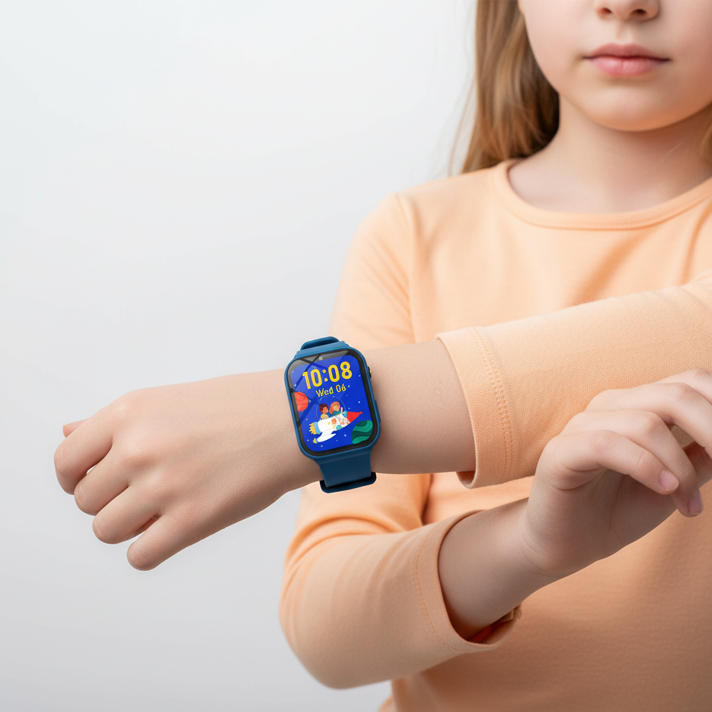 Kinder GPS-Smartwatch mit Touchscreen und SOS-Funktion