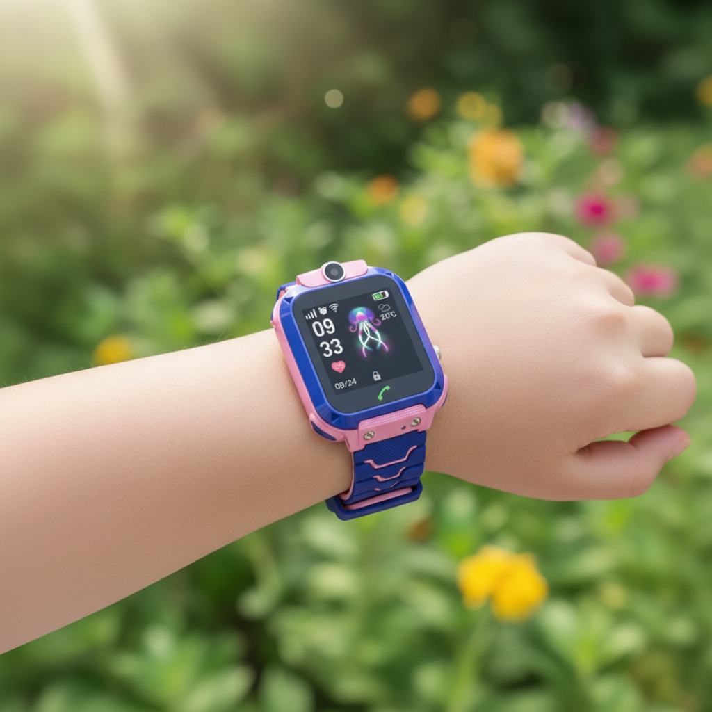 Kinder Smartwatch mit GPS-Ortung und SOS-Funktion wasserdicht
