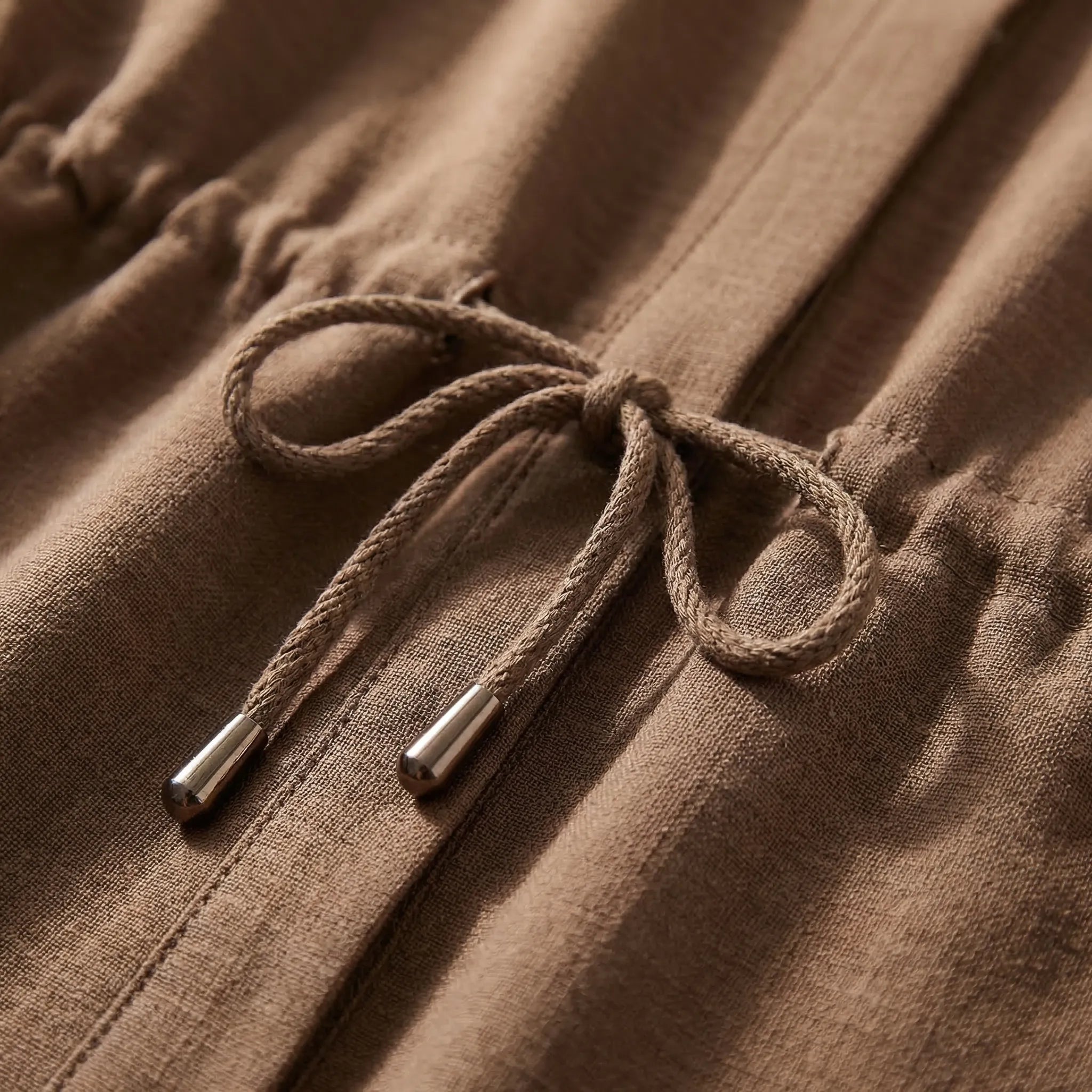 Kimono-Stil Bluse und Hose Set für Damen mit Schnürdetail