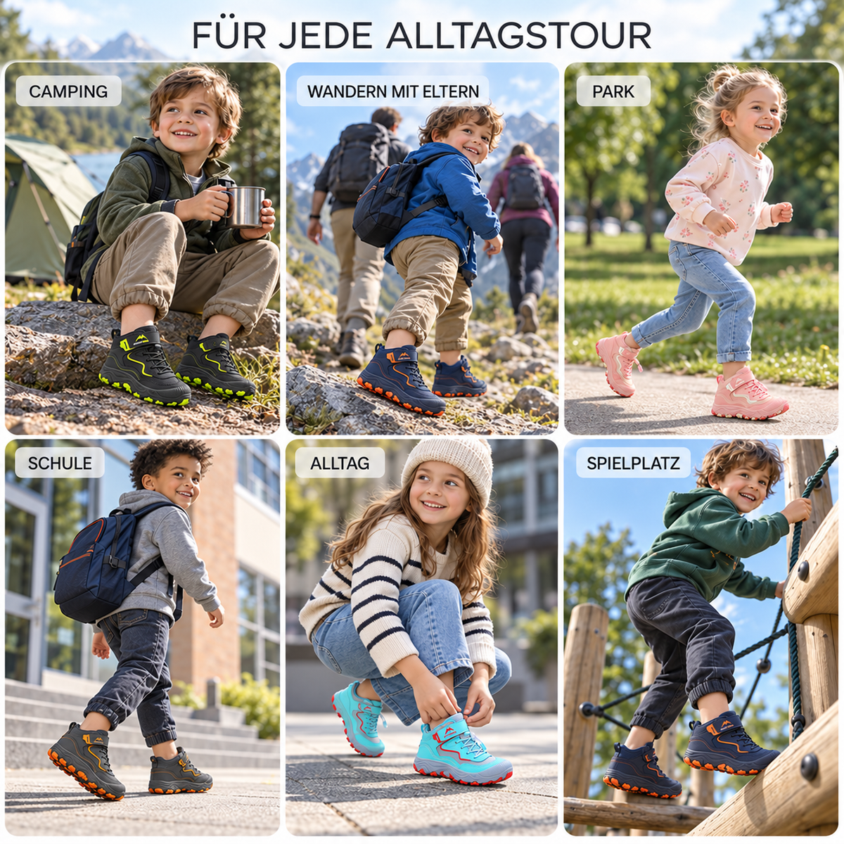 Nordspur | Kinder-Mittelhoch-Wanderstiefel