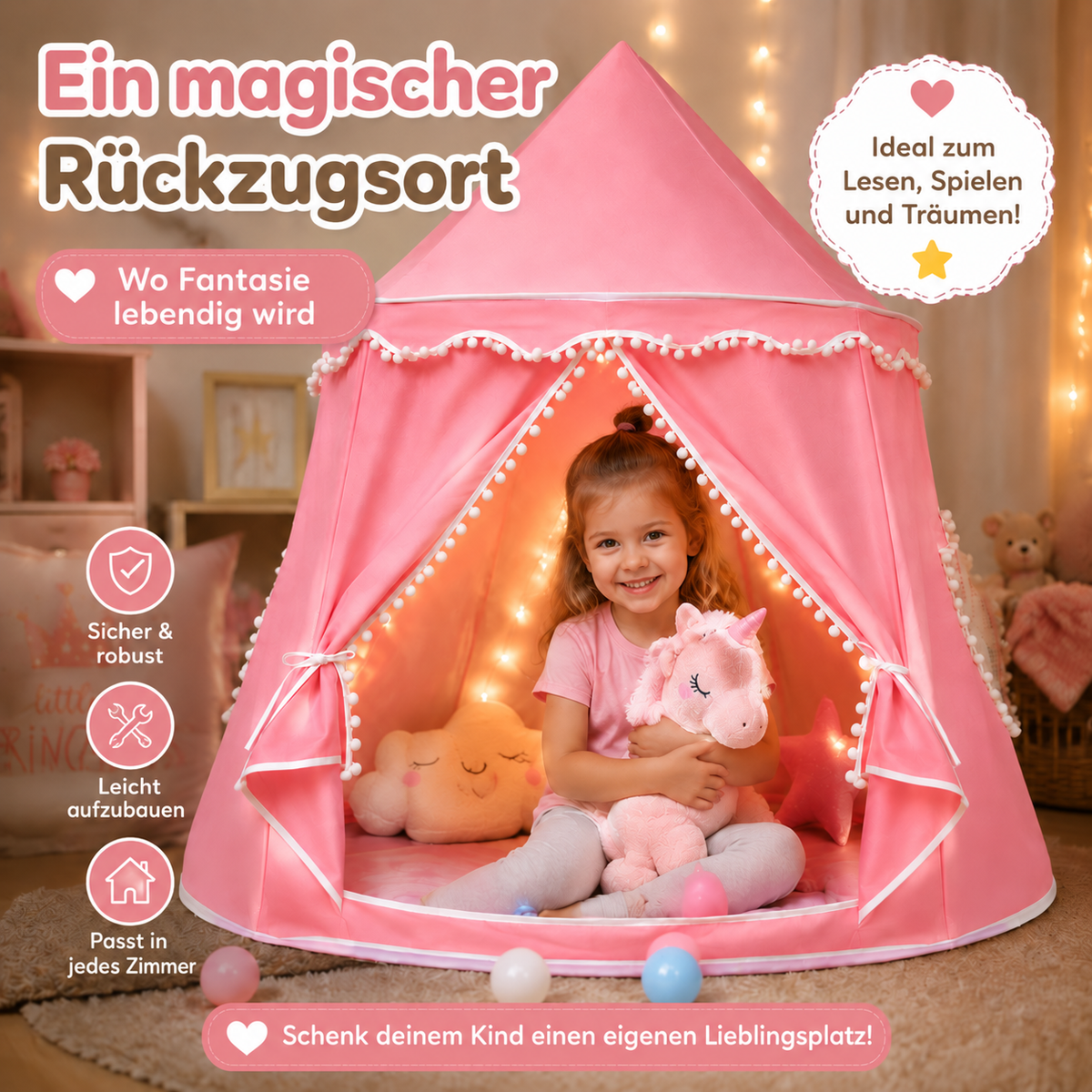 Nordspur | Kinder-Spielzelt für Innenräume