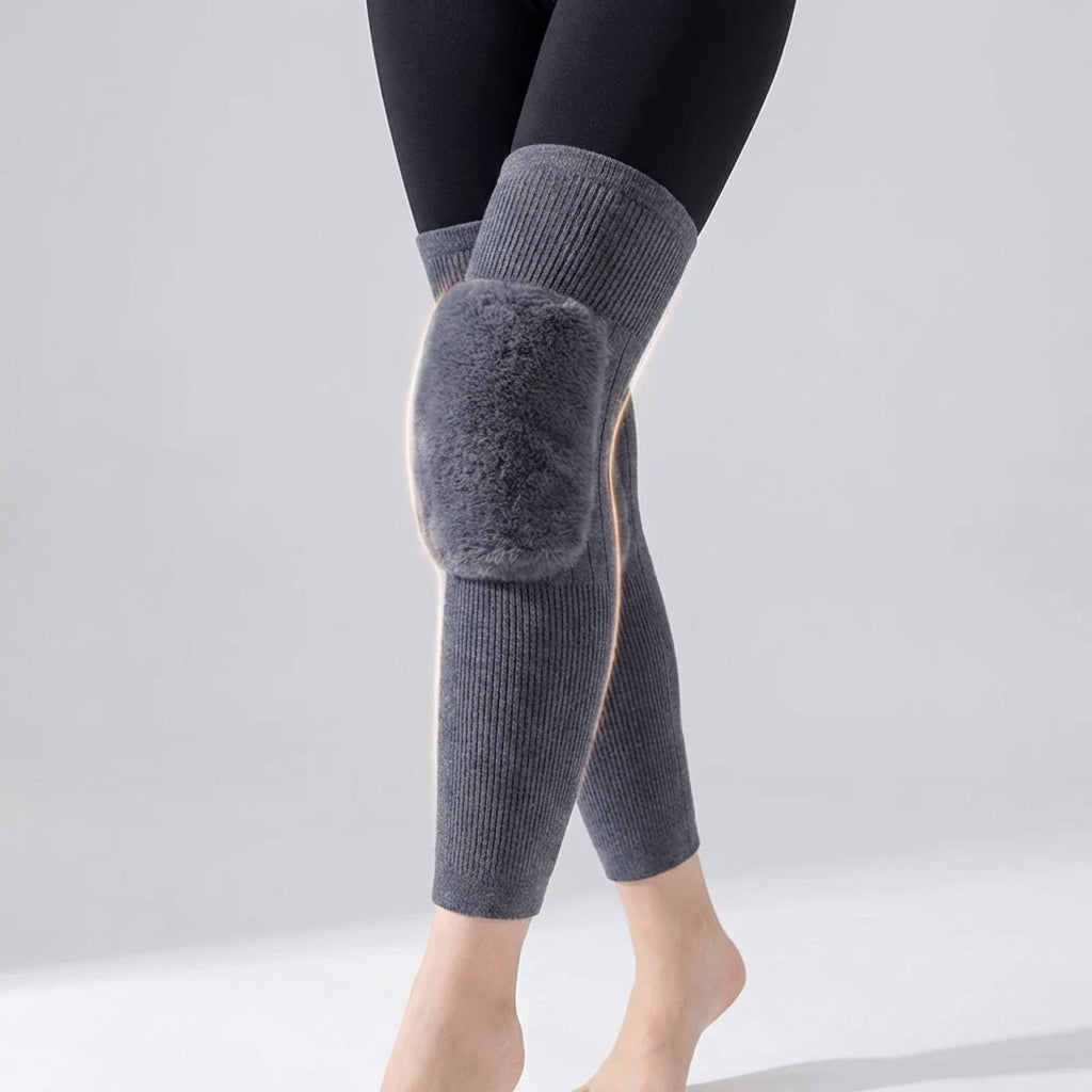 Warme Winter Knieschoner mit Polsterung und Fleecefutter