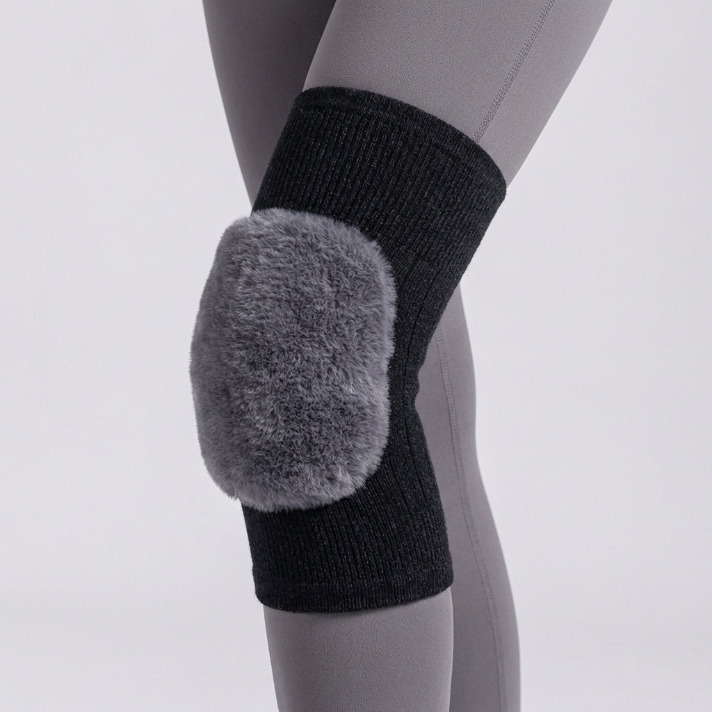 Warme Winter Knieschoner mit Polsterung und Fleecefutter