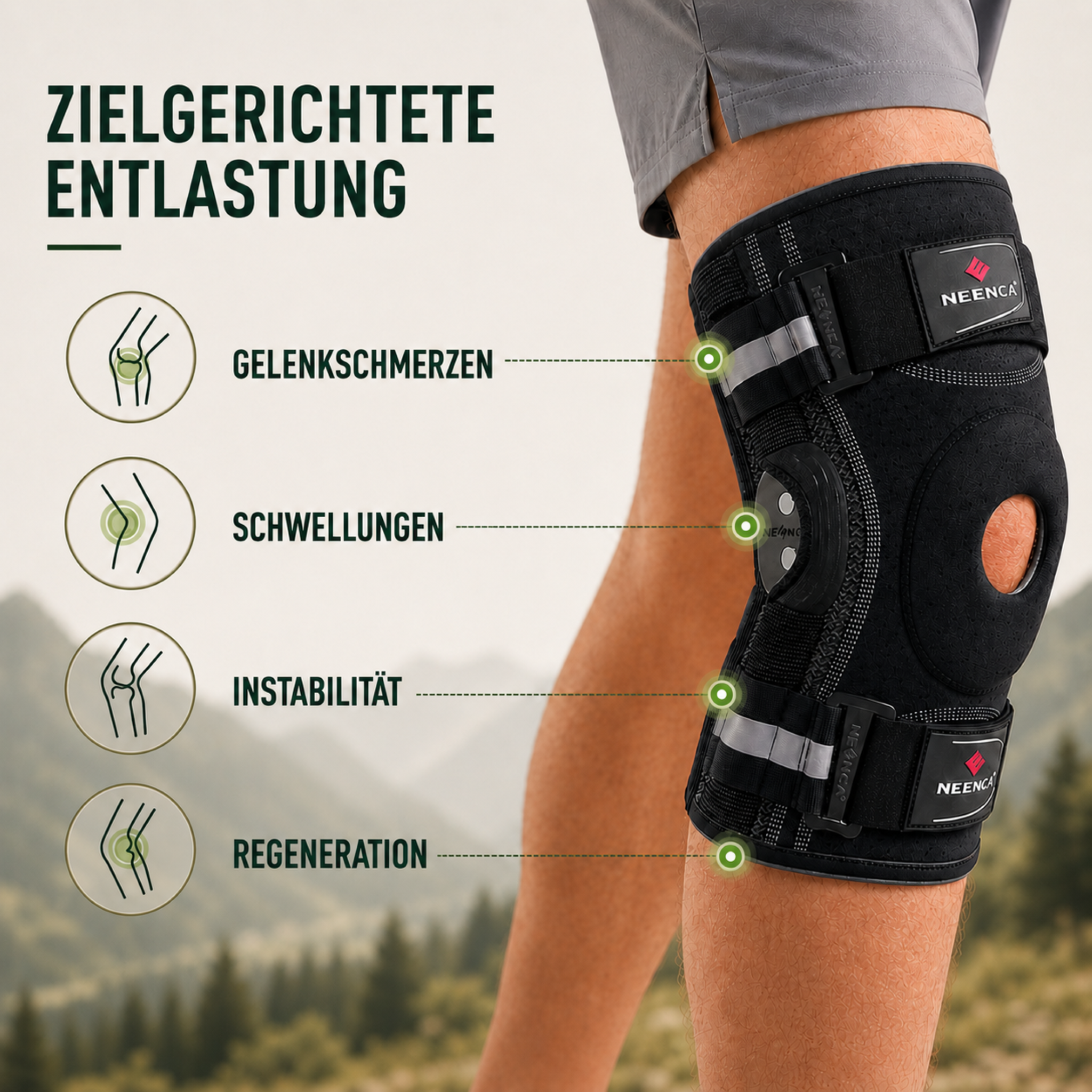 Nordspur | Knevoxa Knieorthese mit Gelenken