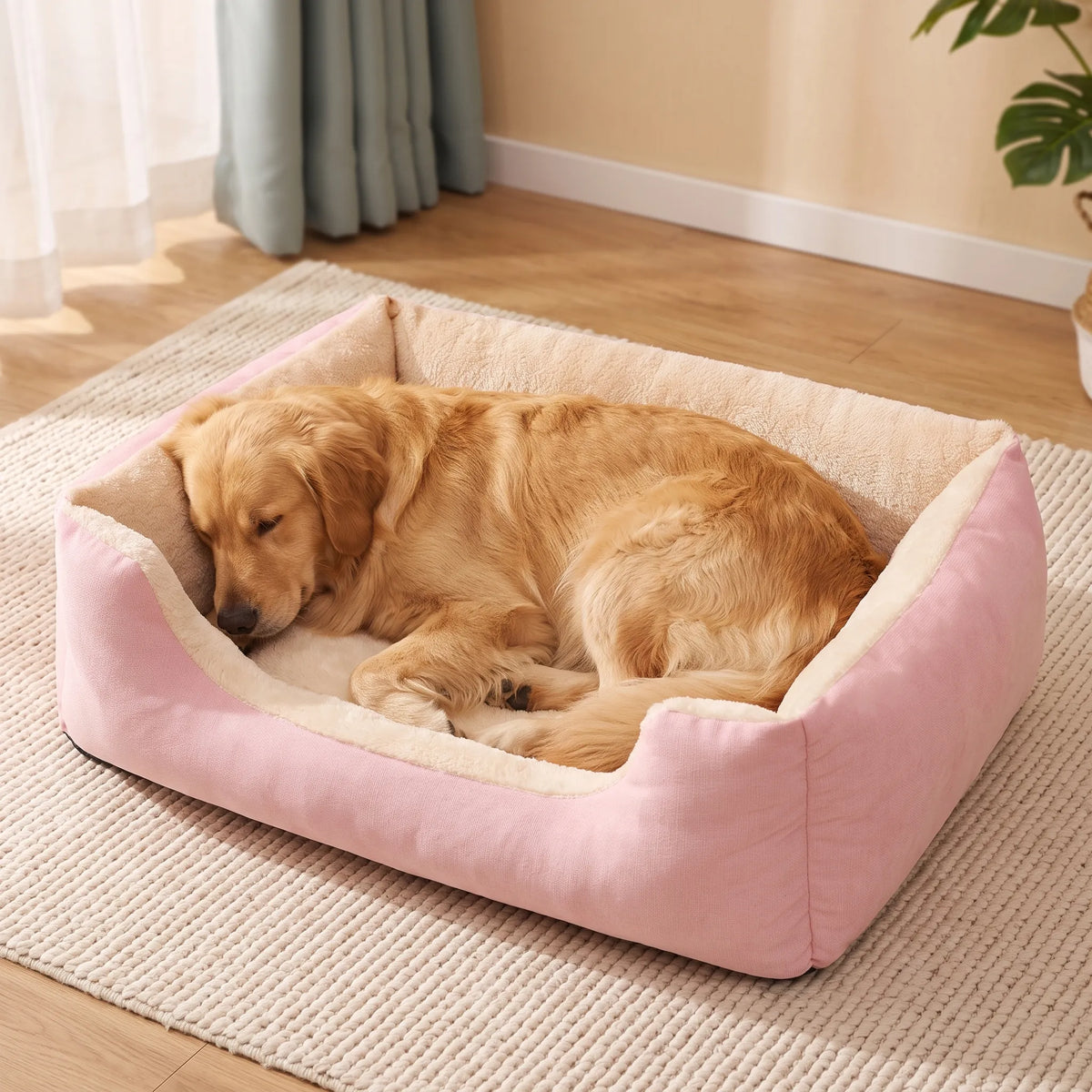 Nordspur | Kuschelvo Eckiges Hundebett Mit Hohem Rand
