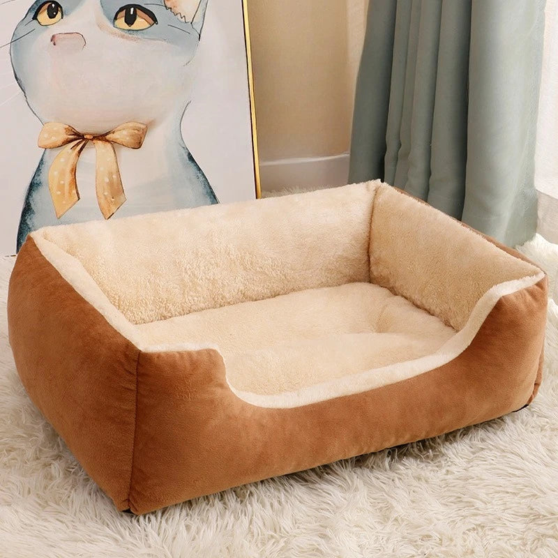 Nordspur | Kuschelvo Eckiges Hundebett Mit Hohem Rand