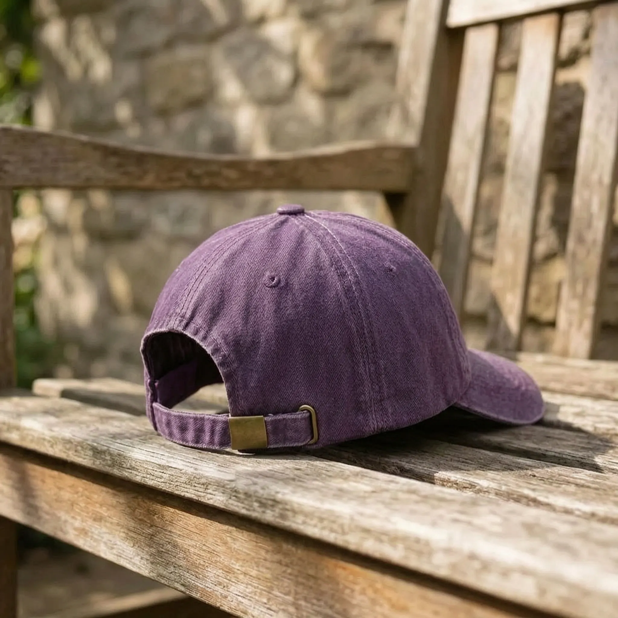 Rückenfrei Baseball-Kappe Pferdeschwanz Hochsteckfrisur Vintage-Washed