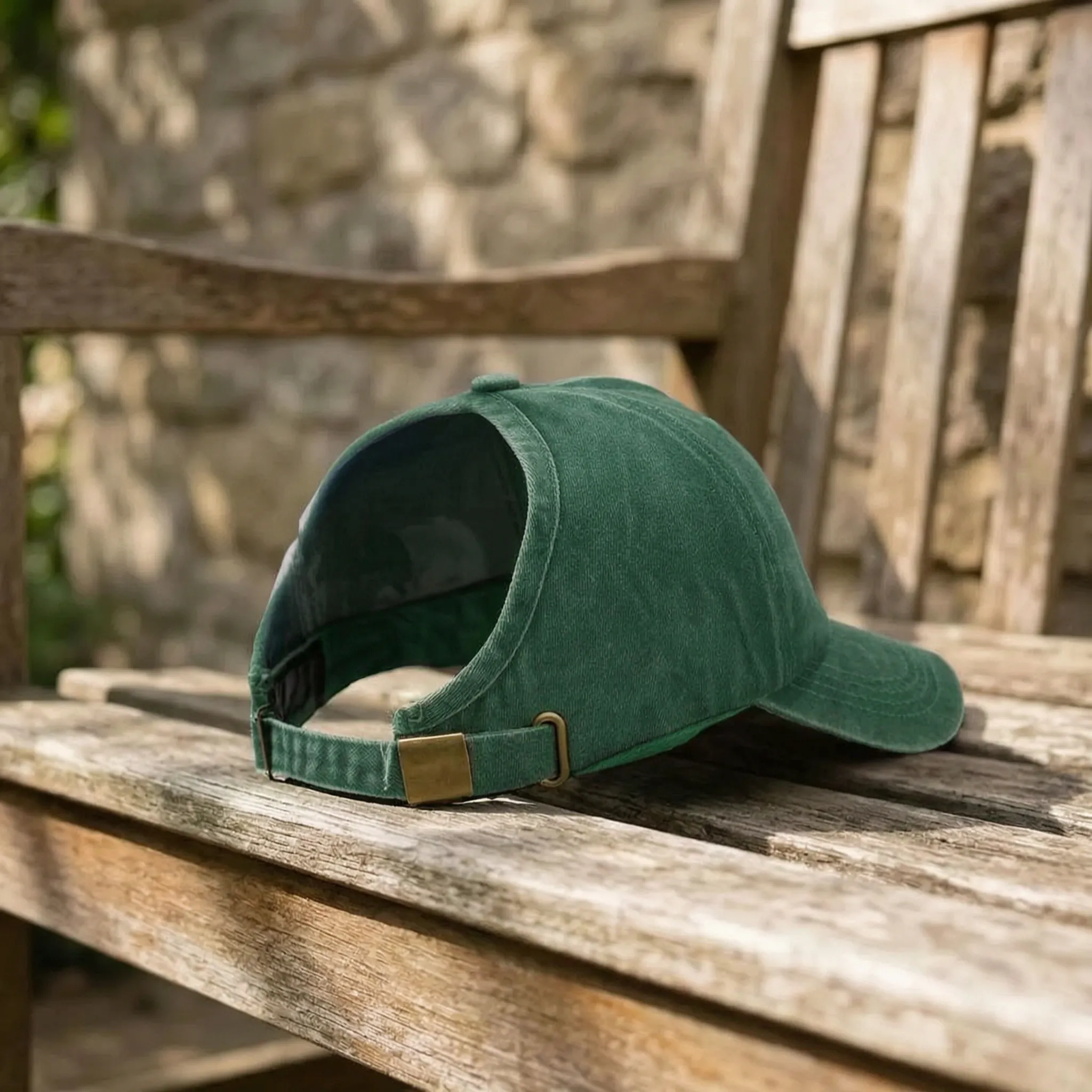 Rückenfrei Baseball-Kappe Pferdeschwanz Hochsteckfrisur Vintage-Washed