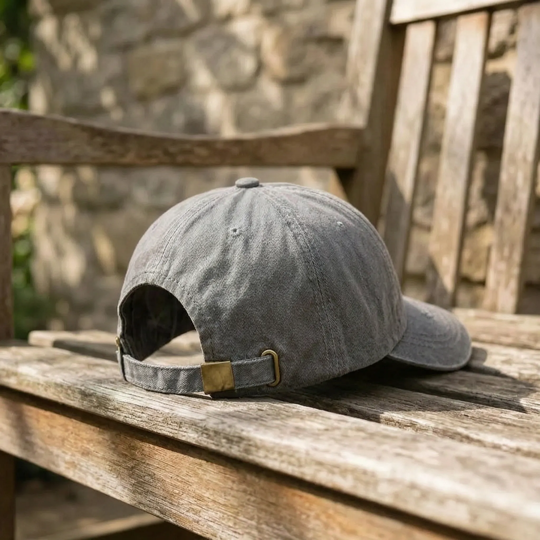 Rückenfrei Baseball-Kappe Pferdeschwanz Hochsteckfrisur Vintage-Washed