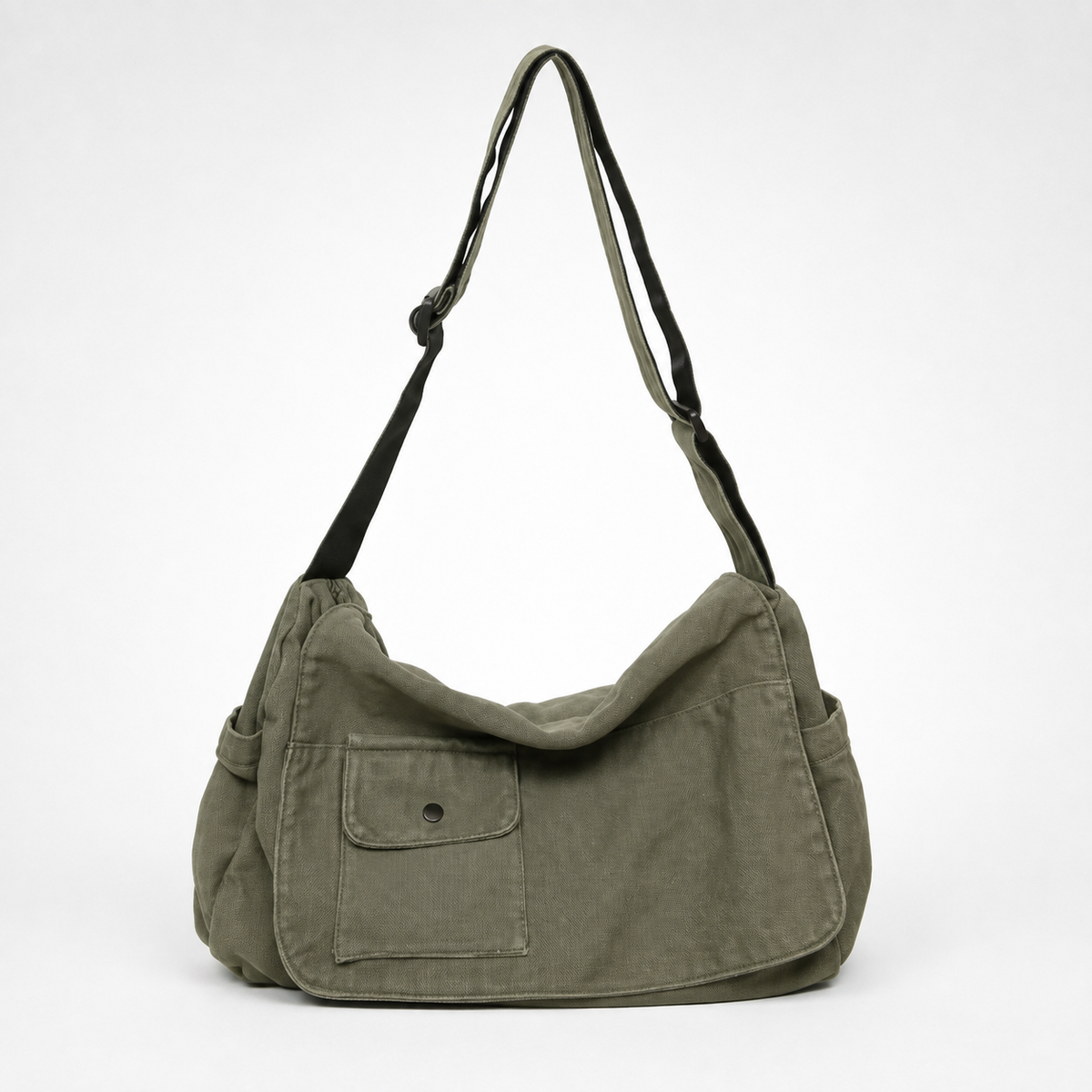 Nordspur | Große Canvas Messenger Tasche